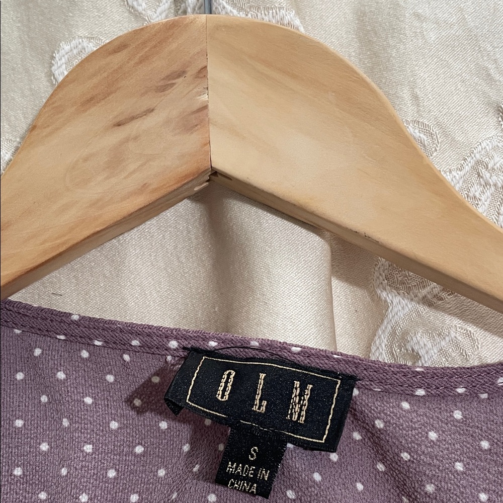 BLU Women's Purple Polka Dot Top